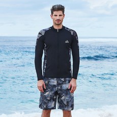 에어워크서프 남성래쉬가드세트 집업+트렁크 YAWe5034+YAWe0902