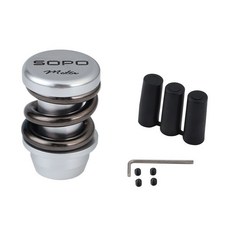 SOPO Motor 汽車改裝排擋頭 金屬重手感大彈簧檔把頭, 1個, 鈦色
