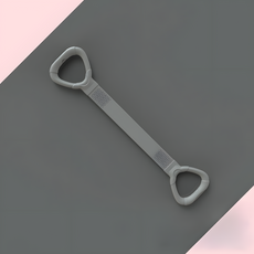 HwaDon 어깨 스트레칭 요가 라텍스 운동 밴드, 그레이, 1개