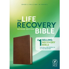 NLT Life Recovery Bible Second Edition (Leatherlike Rustic Brown) Leather, Tyndale House Publishers, English, 9781496450173
