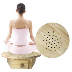 LANYANZI Moxibustion Box 무연 뜸쑥 콘 버너 박스 - 홈 테라피 명상 요가 휴식을 위한 뜸 좌식 의자 및 쿠션 세트, LANYANZI Moxibustion Box, 무연 뜸, 1