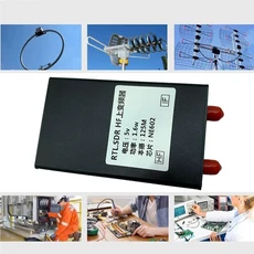 RTL-SDR HF 메탈 업 컨버터 연결 케이블 포함 RTL2383U 150K-30MHZ, 01 Black