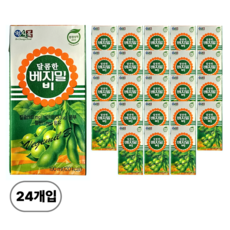 베지밀 달콤한 비 두유, 190ml, 24개