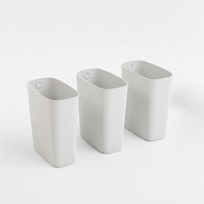 멜로우 휴지통 오픈휴지통 10L 3P, 슬림, 그레이