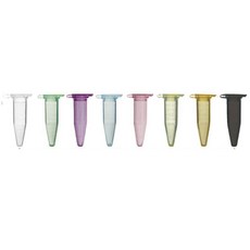 비멸균 1.5mL 8가지 색상 혼합 마이크로 센트리퓨즈 원심분리 튜브 micro centrifuge tube 캡튜브 원심관, 200개/팩