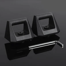 테슬라 사이버트럭 2023 2024 2025용 L-트랙 클릿 2개 트럭 적재함 레일 트랙 훅 타이 다운 고정장치 더 높, 01 2 pcs