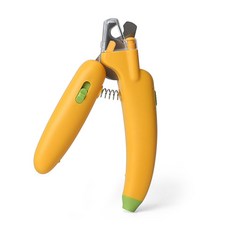 寵物LED指甲剪 寵物指甲剪 貓咪指甲剪 貓指甲剪 LED指甲剪 狗狗指甲剪 狗指甲剪 寵物磨甲, 香蕉款-黃-紫光, 1個