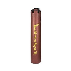Fairtex 長筒吊掛沙包 特殊蛇紋 180cm Banana Bag 泰拳 拳擊 MMA, 金屬棕,空袋
