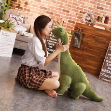 브라키오사우루스 인형 초식공룡 대형 베개 완구 공룡 잠자리 공룡인형, 1. 80cm, 1. 그린