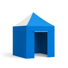 리브포어스 플래티넘 접이식 캐노피 천막+프레임+일반바람막이세트, 흰색/파랑