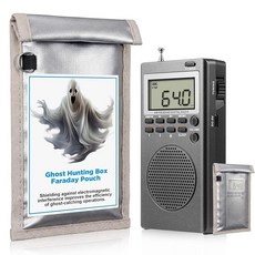 Dunzy 유령 사냥 장비 세트 고스트 박스 라디오 패러데이 파우치 포함 초자연적 조사를 위한 조사 장치 130541, Dunzy 유령 사냥 장비 세트 고스트 박스 라디오,