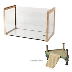 거북이 어항 전용 유리 수조 거실 인테리어 생태 조경 소형, 1개, 40 패키지 A