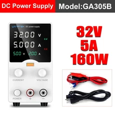 완프텍 연구실용 전원 공급 장치 조정 가능 전압 전류 30V 5A 10A 120V 3A 2A DC, 01 China Mainland, 08 32V 5A GA305B
