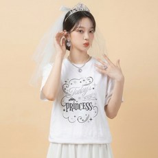 말랑마쥬 벌스데이 프린세스 생일파티 베일공주 어깨띠 세트, 1개, 공주kit(바이올렛)_화이트_3XL