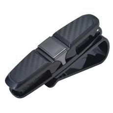車之嚴選 cars_go 汽車用品【W862】日本SEIWA 遮陽板夾式180度迴轉CARBON碳纖紋眼鏡架票夾, 1個