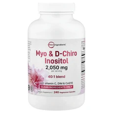 단백질 비타민 철분 마그내슘 칼슘 Micro Ingredients 미오 d-카이로 이노시톨 베지 캡슐 240정 고루고루섭취해주세요, MicroIngredients미오d카이로이노시톨베지캡슐, 1개