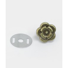 퀼트스타 플라워 금속라벨_앤틱골드, 1개, 엔틱골드