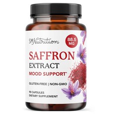 SMNUTRITION 藏紅花萃取物情緒88.5mg膠囊, 1個, 90錠