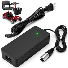 YIBEICO 3-Pin Battery Charger for Vive 3 Wheel 4 Wheel Mobility Scooter 24V 2A Lead-Acid Battery