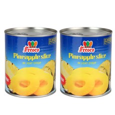 Fresco 파인애플 슬라이스 통조림, 830g, 2개