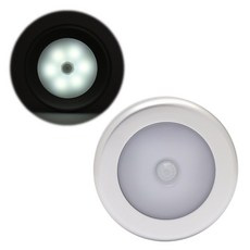 OW 무선 센서등 실버 동작감지 전등 모션 백색 조명 LED, 1개
