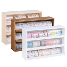 紙膠帶置物架, 原木，白色，棕色