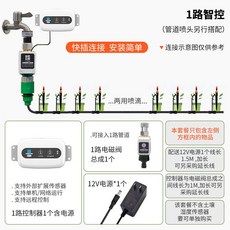 자동 관수장치 식물 급수 타이머 야외 물주기 펌프, 1밸브 컨트롤러 WiFi 급수기
