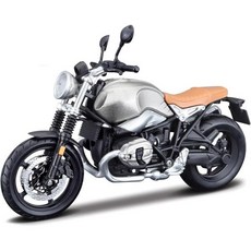 11464950 다이캐스트 미니어처 모델 수집품 바이크 컬렉터 컴퓨터용 데스크톱 오너먼트 1 12 T 스크램블러 합금제 아이템, 실버