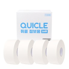 퀴클 무형광 점보롤 화장지 2겹 화장지 대용량 업소용 화장실 대형 두루마리 휴지, 1박스, 16롤, 200m