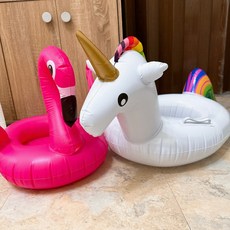 翔翼玩具 兒童造型游泳圈，天鵝/紅鶴/火烈鳥，充氣靠背嬰兒坐圈，安全標章合格, 1個, 造型戲水游泳圈(款式隨機出貨)