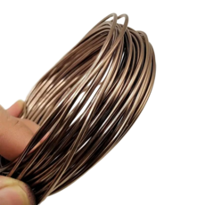 부드러운 1mm 갈색 분재철사 수공예 와이어, 1개, 브라운 10m