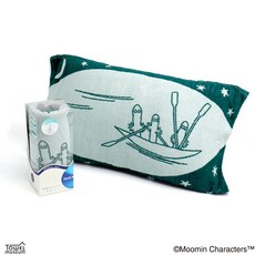 ムーミン MOOMIN 무민 47-8407300 베개 커버 졸린 64cmx34cm 그린 일본, ムーミン MOOMIN 무민 47-8407300 베개 커