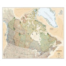 National GeoGRAPHIC 그래픽 Canada Wall Map - ExeCUT 컷ive (38 x 32 in) (National Reference Map) 182388