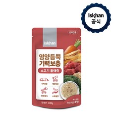 이즈칸 독 영양듬뿍 기력보충 죽 3종, 01_소고기황태죽, 100g, 1개