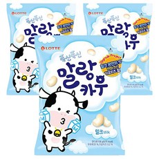 롯데 말랑카우 밀크 158g x 3봉, 3개