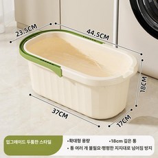 에비노 대걸레탈수기 물 마대 마포걸레 대걸레 밀대, 밀크그린 소형, 1개