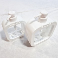 투명 펌핑세제통 주방세제디스펜서 세제리필용기 싱크대세제통 씽크대세제통 소분용기, 300ml