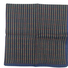 小老闆萬國商舖 日本製 輕薄純棉紳士手帕-籃底黃條紋 清洗方便衛生, 1個