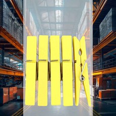 나무집게 특대 노랑 나무클립 사진걸이 메모걸이 돌잔치 가렌드데코 메모홀더