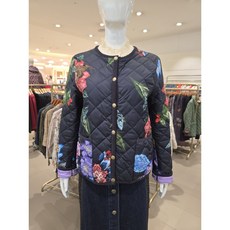 비꼴리끄 퀼팅 카라 리스 재킷 B242PJ3050_s 705235