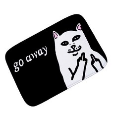RIPNDIP 中指貓, 1個, 腳踏地墊(40*60cm)現貨
