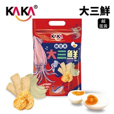 KAKA 大三鮮 海鮮脆片 鹹蛋黃口味 105g, 1個