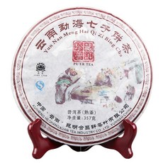 13년숙성 보이차 숙차 운남 맹해 차병 푸얼차, 1개, 1개입, 375g