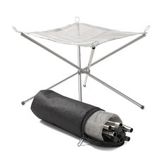 데일리쇼핑 캠핑 경량화로대 장작불 불멍 스토브 미니화로대, 1개, 메쉬리필망