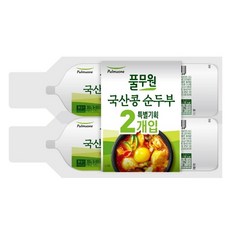 풀무원 국산콩 순두부, 2개, 350g