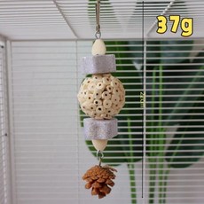 자연산 볼 씹기 코카틸 코니어 앵무새 원티 새 색상의 부스러기, 1개, 2. 22cm Long