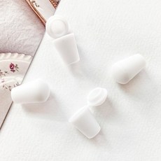 헤세드 2p) 컬러 끈 마감벨 벨 스토퍼, 1세트, 화이트