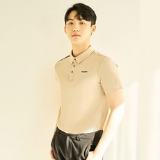 PGR GOLF 男款肩部亮點翻領短袖高爾夫T恤 GT-3303