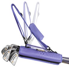 지칸디 경량 패브릭 골프백 골프클럽 캐리어 휴대용 미니 가방, 퍼플