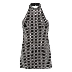 로테이트비르거크리스텐슨 홀터넥 비즈 장식 미니 드레스